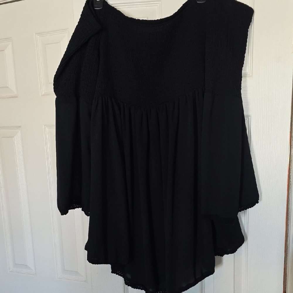 Torrid Black Ruched Top